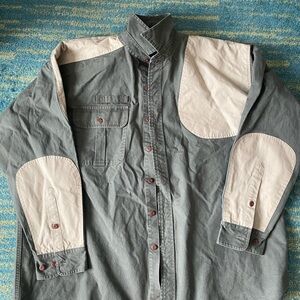 Orvis Dark Gray Button Down Left Handed Hunting  Shirt- XL